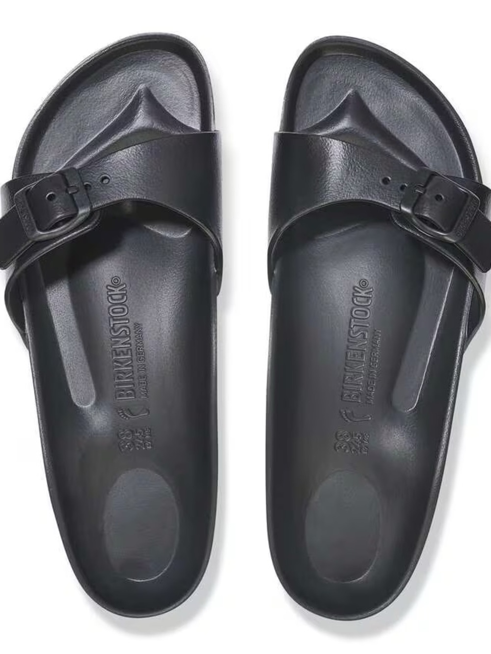 Birkenstock Black Single-Strap EVA Slide Sandals